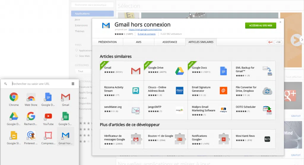 gmail hors connexion