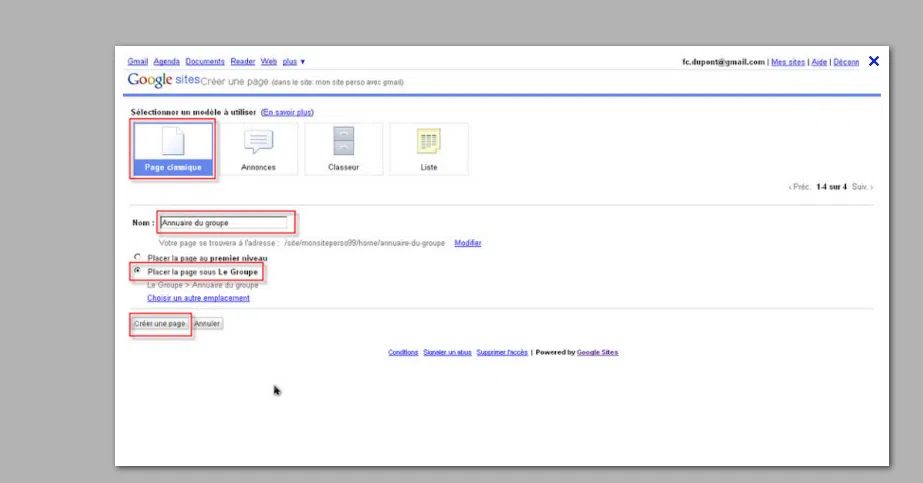 Google sites