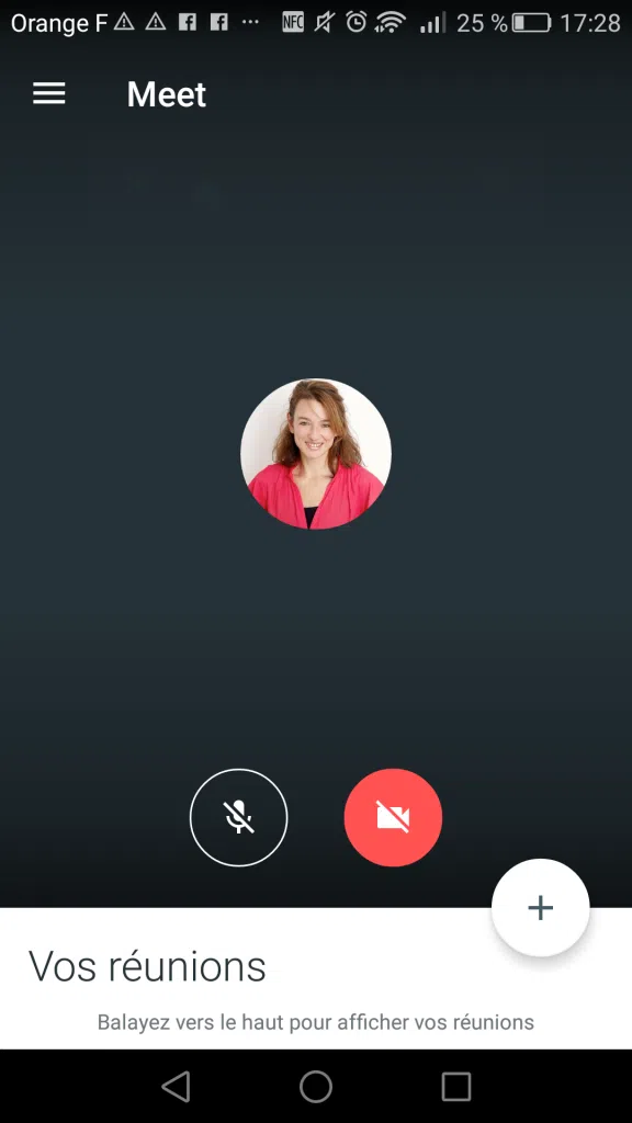 Visioconférence et mobile : trouvez la liste des réunions sur Hangouts Meet sur mobile