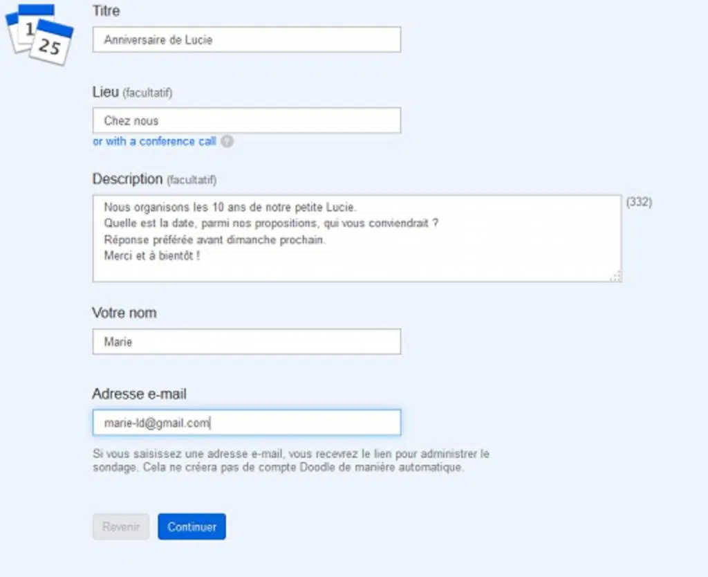 Gérer la prise de vos rendez-vous avec Doodle