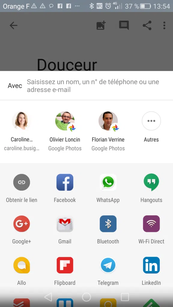 Google Photos : Je sélectionne les personnes