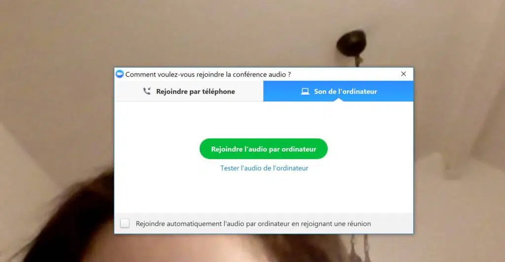 Rejoindre par différents moyens la visioconférence