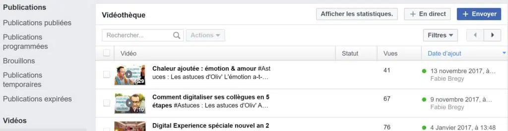 lancer le live en direct sur Facebook