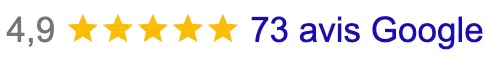 4,9/5 sur 73 avis Google